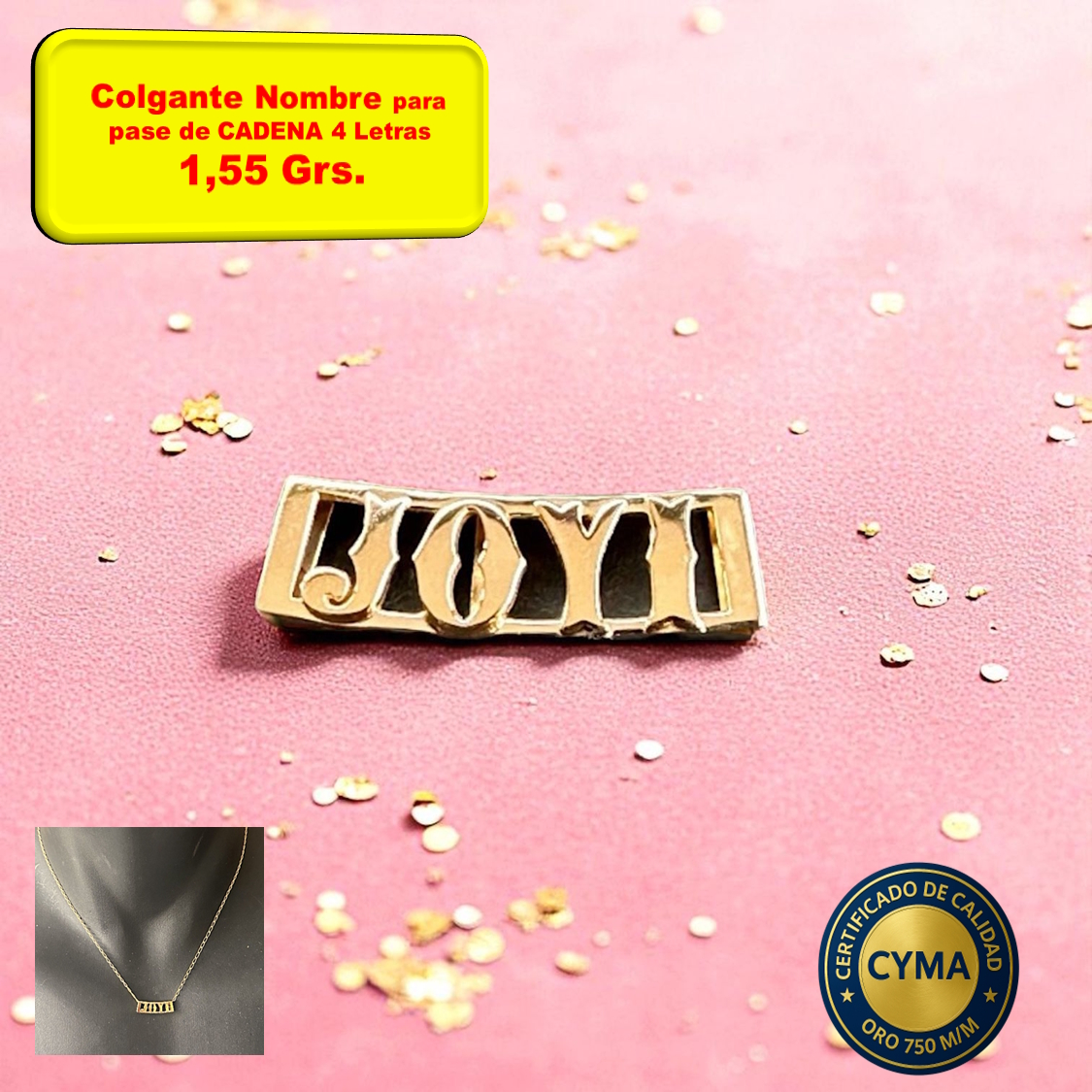 COLGANTE NOMBRE