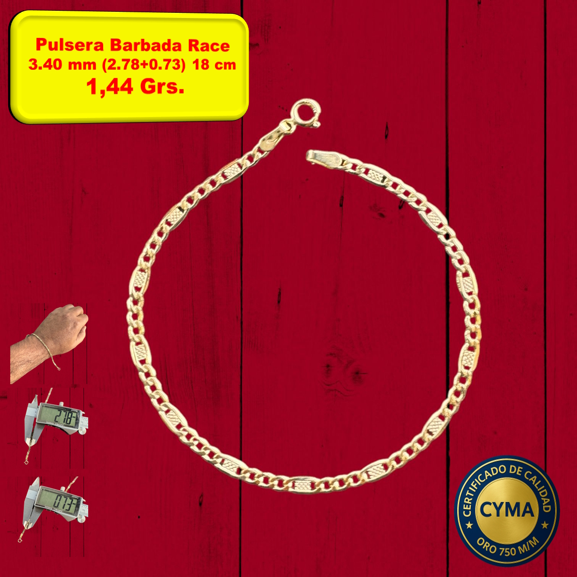PULSERA BARBADA RACE