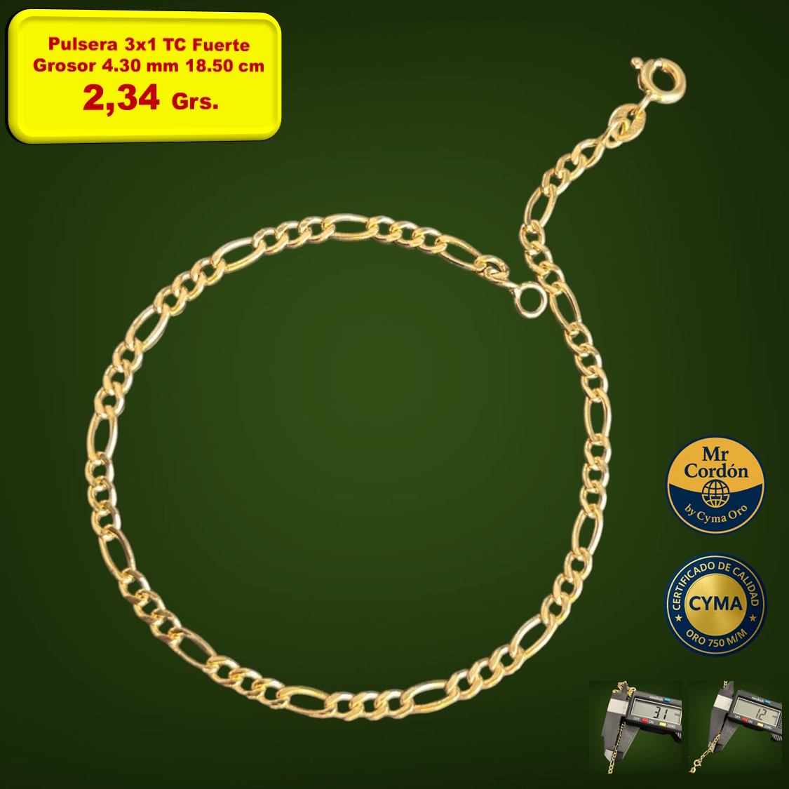 Pulsera  3X1 TC FUERTE