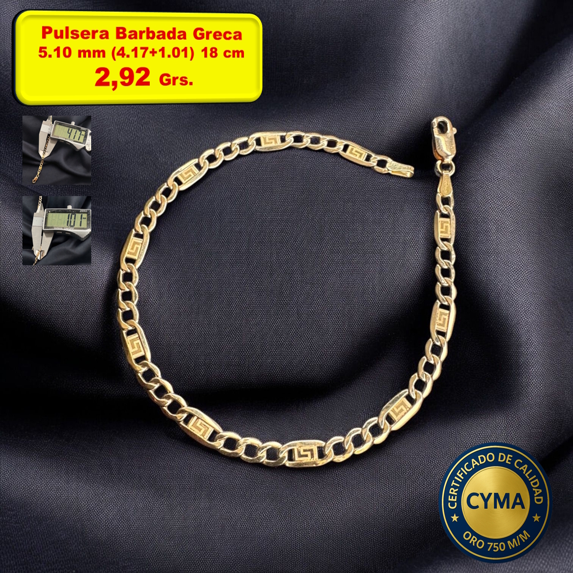 PULSERA BARBADA GRECA