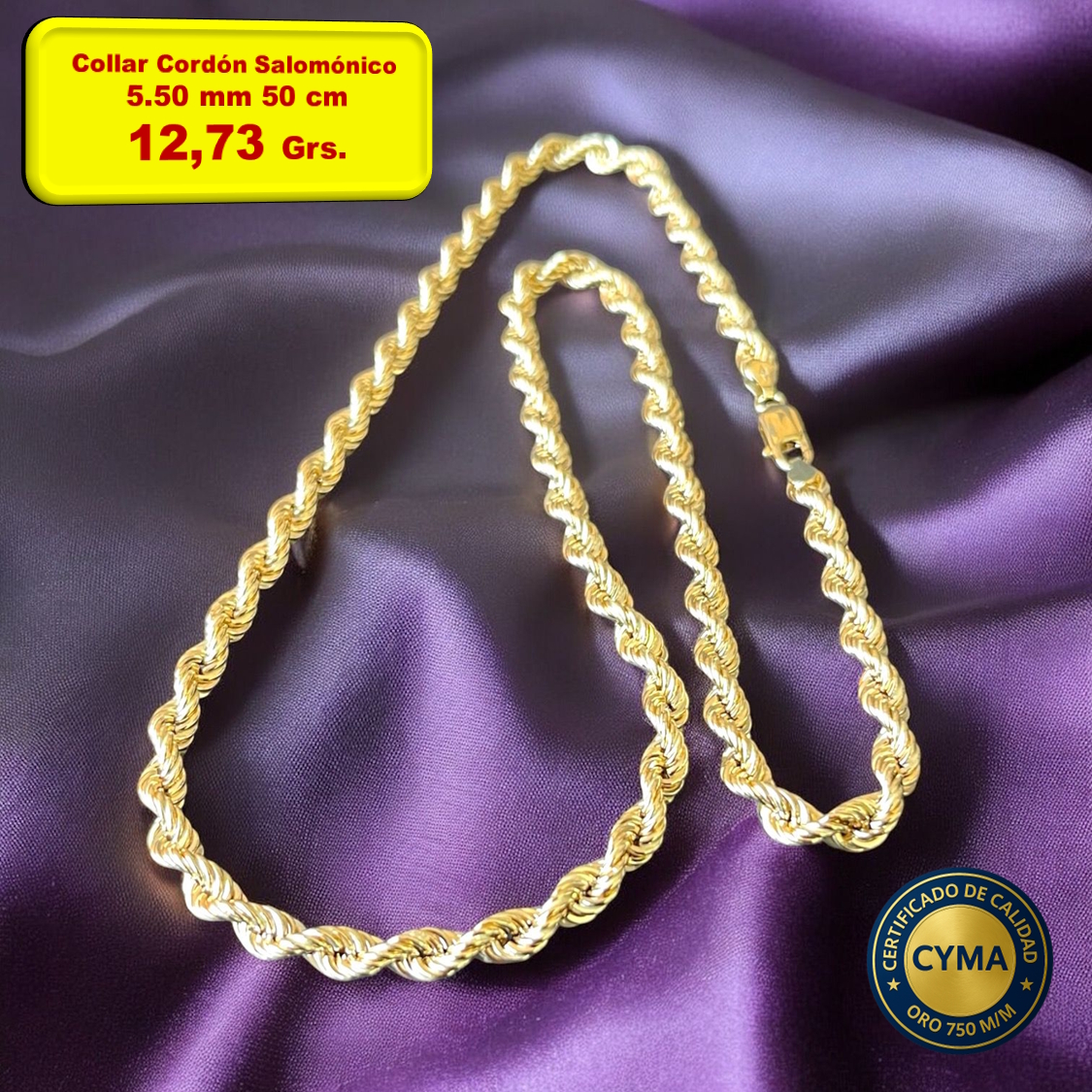 COLLAR CORDÓN SALOMÓNICO