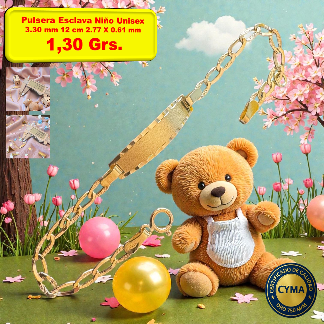 PULSERA ESCLAVA NIÑO UNISEX
