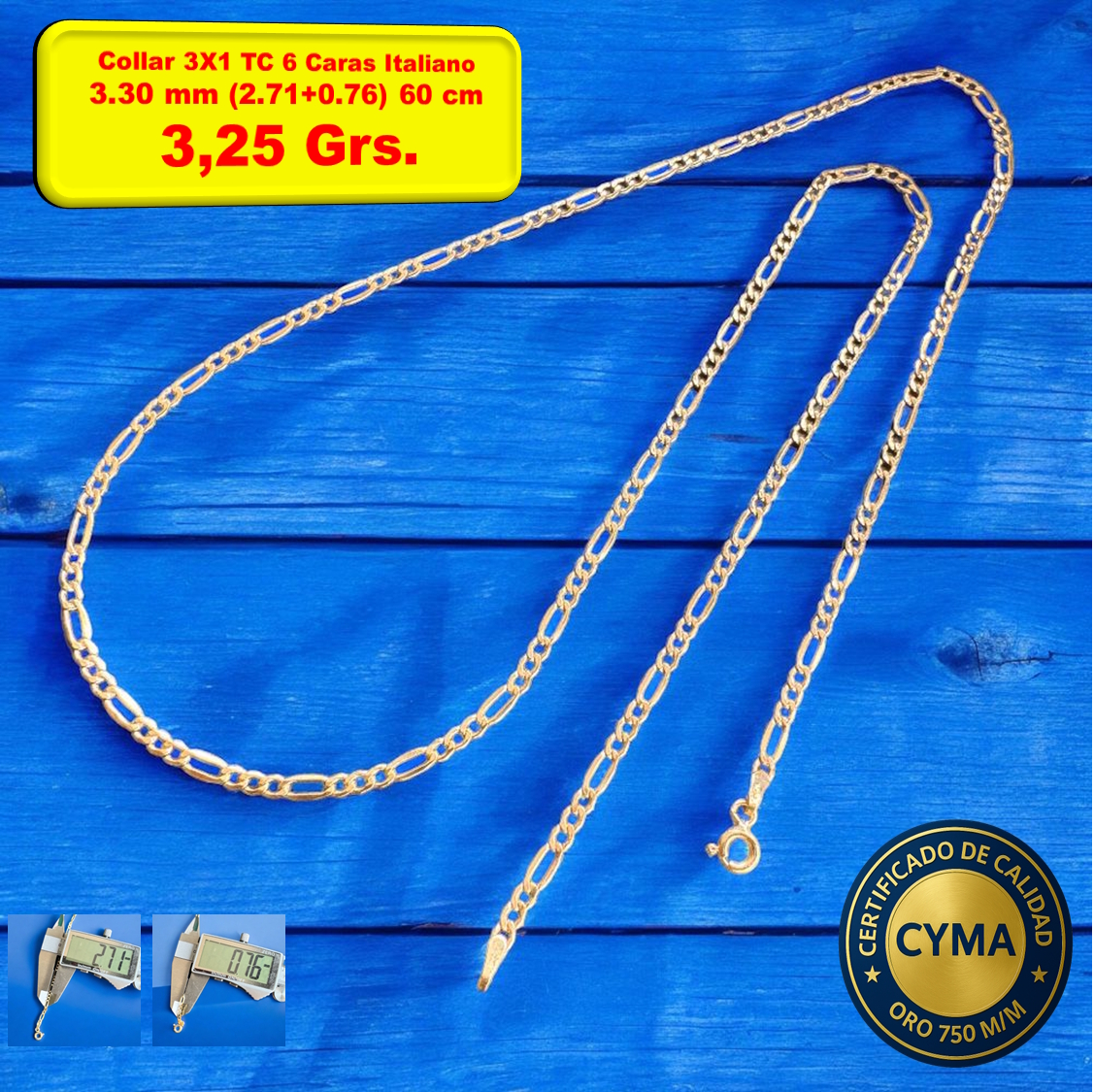 COLLAR 3X1 TC 6 CARAS