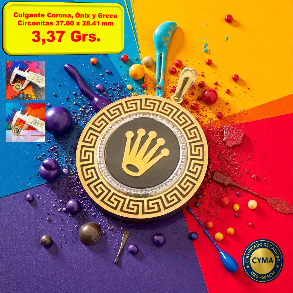 COLGANTE CORONA ÓNIX