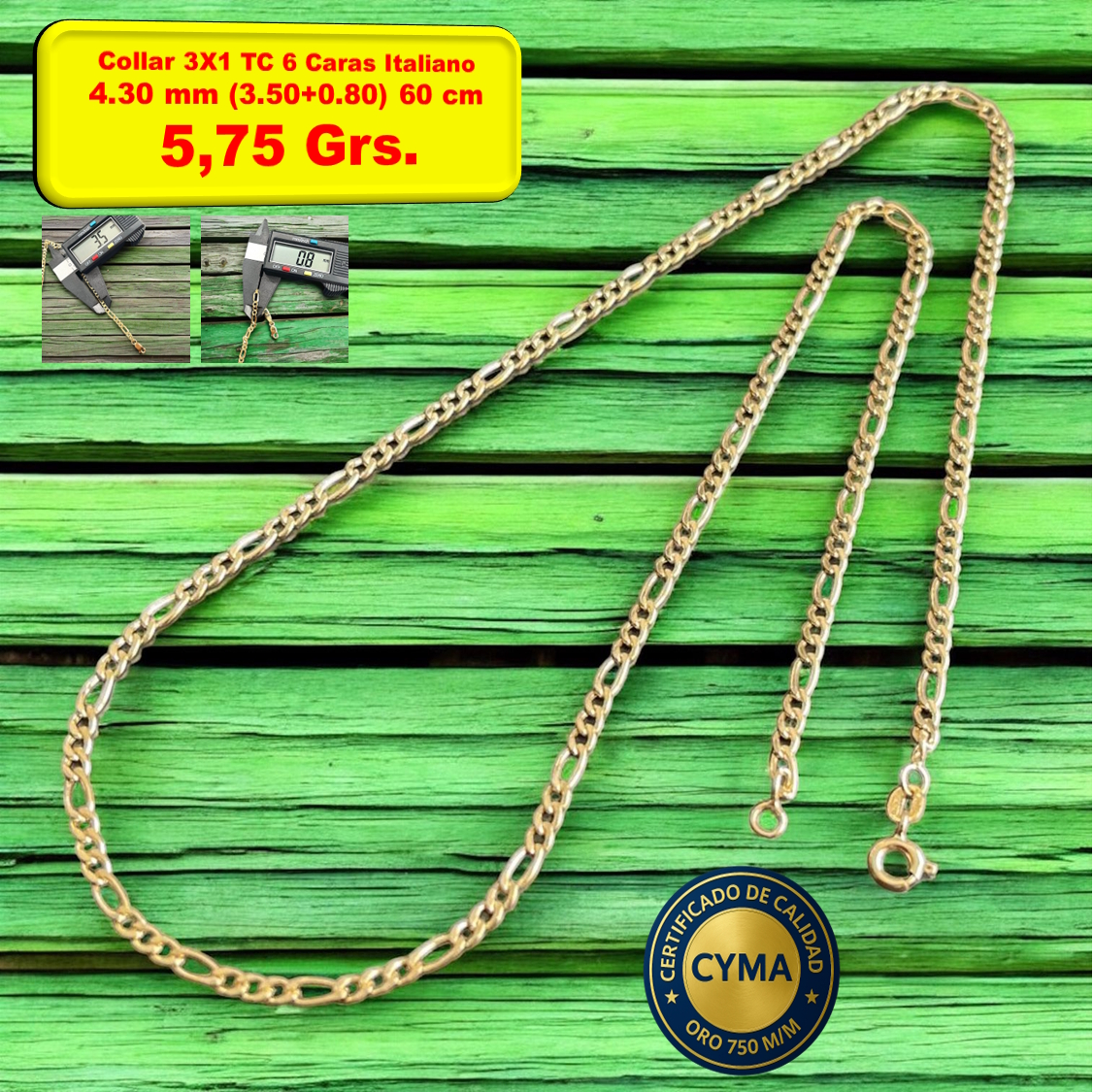 COLLAR 3X1 TC 6 CARAS