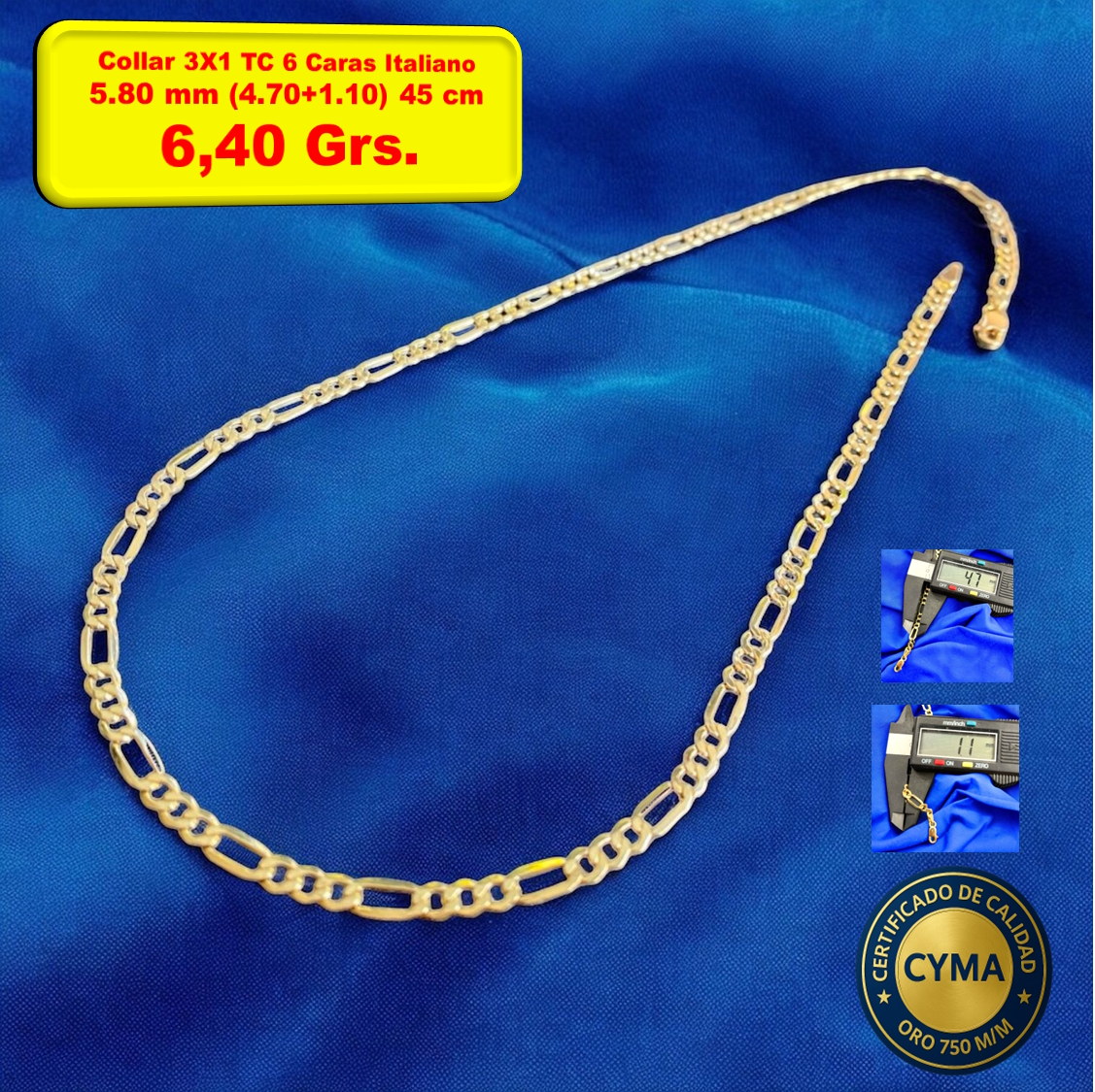 COLLAR 3X1 TC 6 CARAS