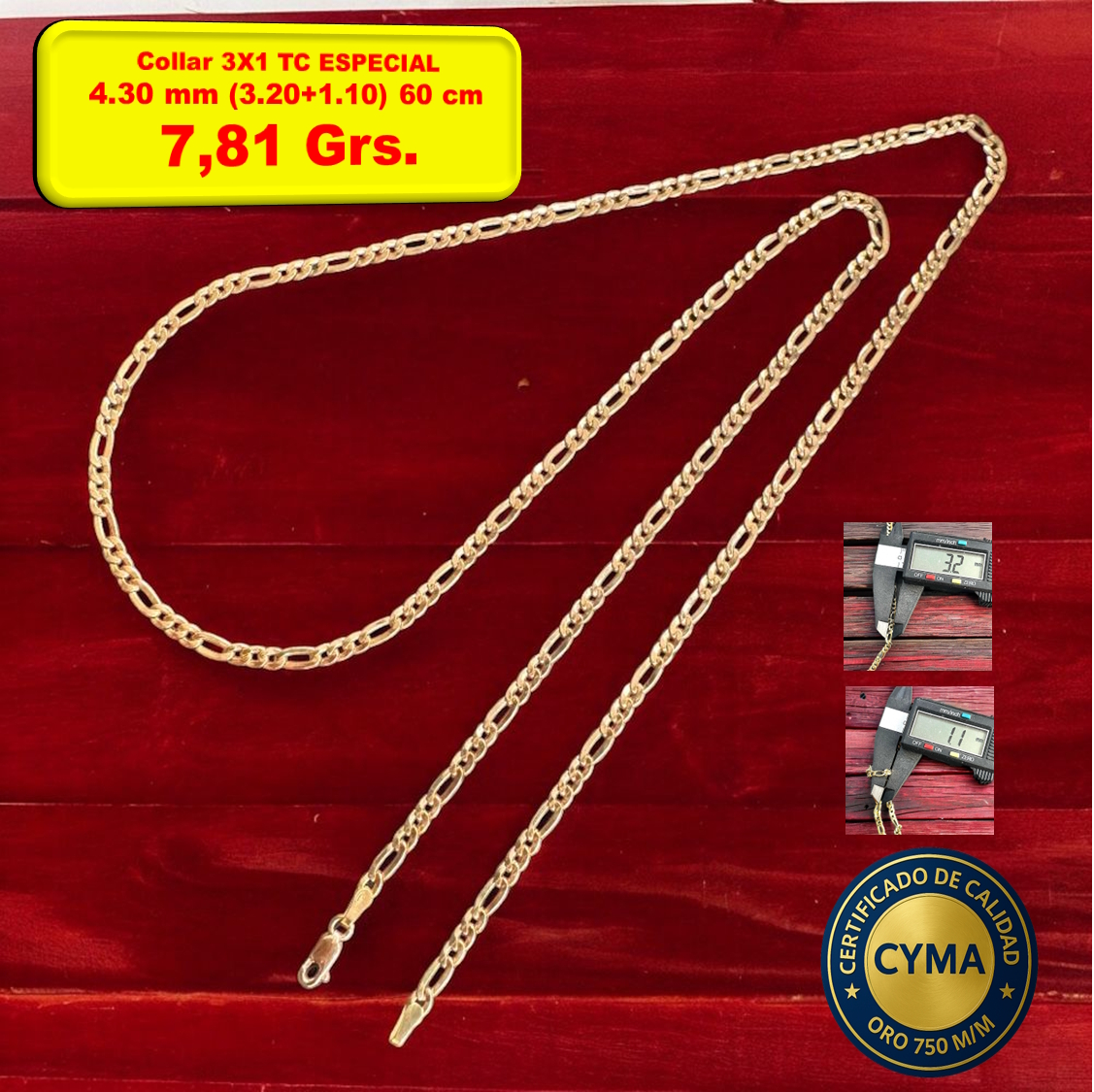 COLLAR 3X1 TC ESPECIAL