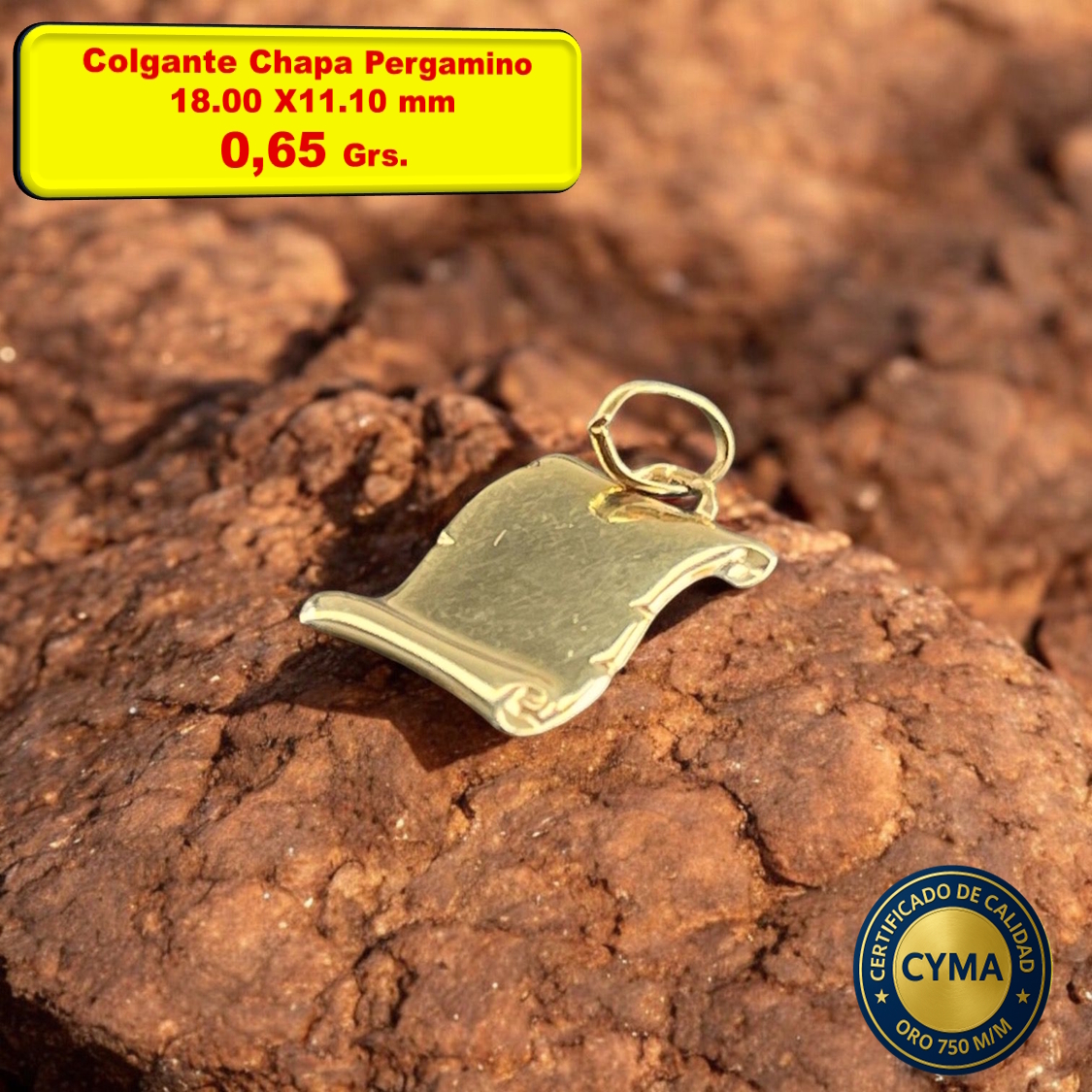 COLGANTE CHAPA PERGAMINO