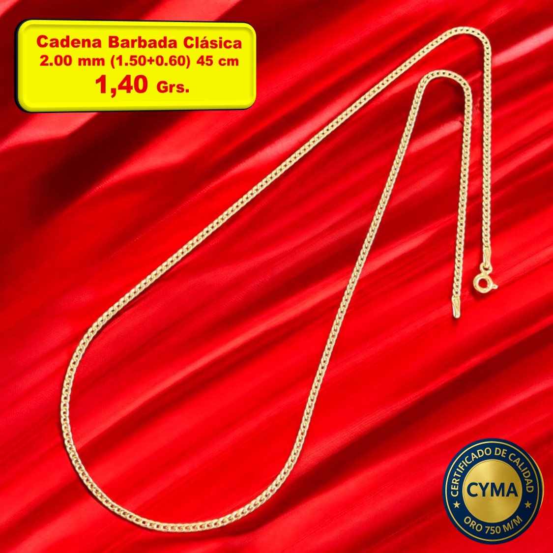 CADENA BARBADA CLASICA