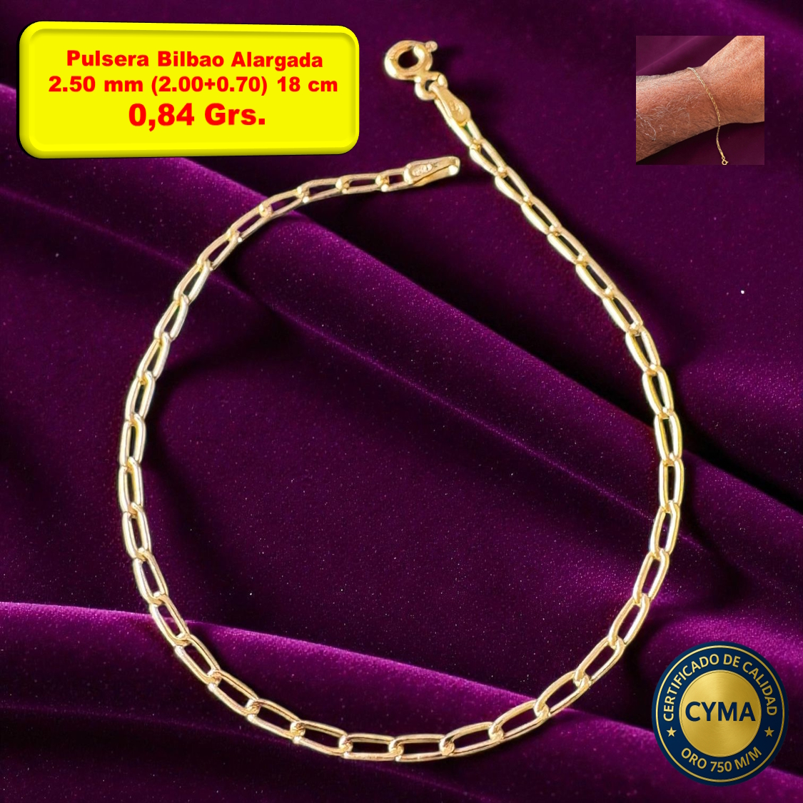 PULSERA BILBAO ALARGADO