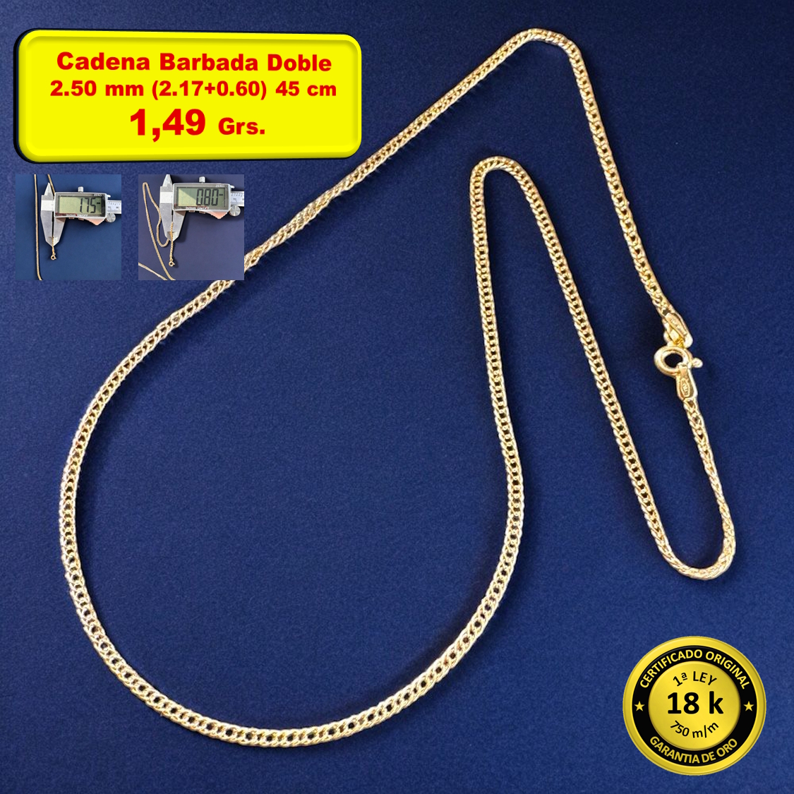 CADENA BARBADA DOBLE