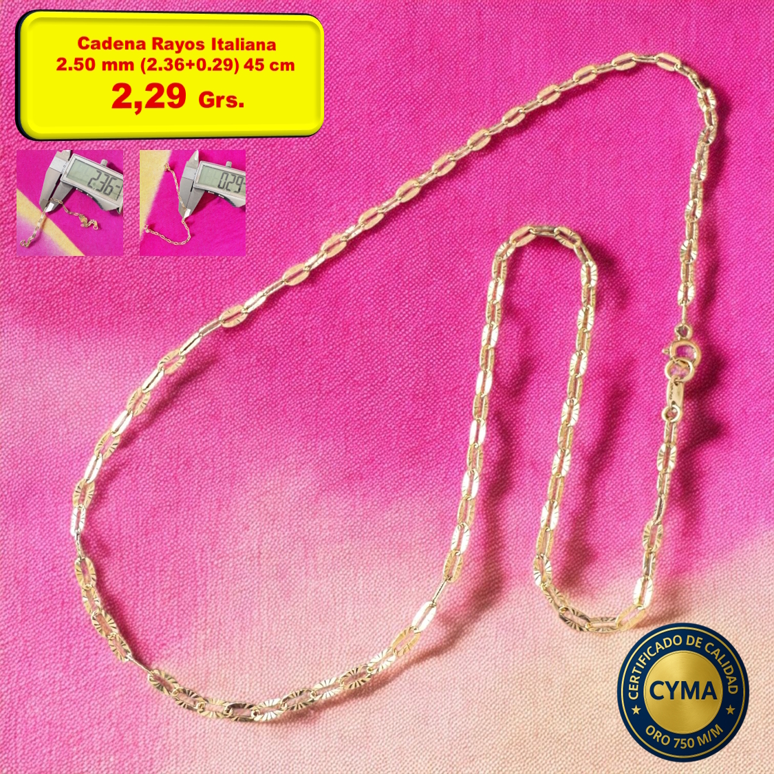 COLLAR RAYOS ALARGADO