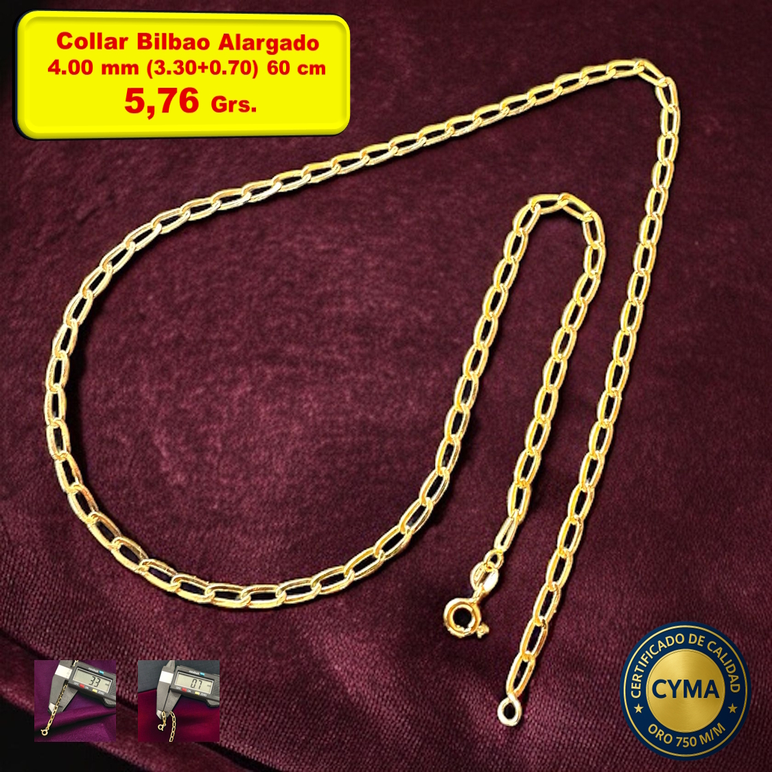 COLLAR BILBAO ALARGADO