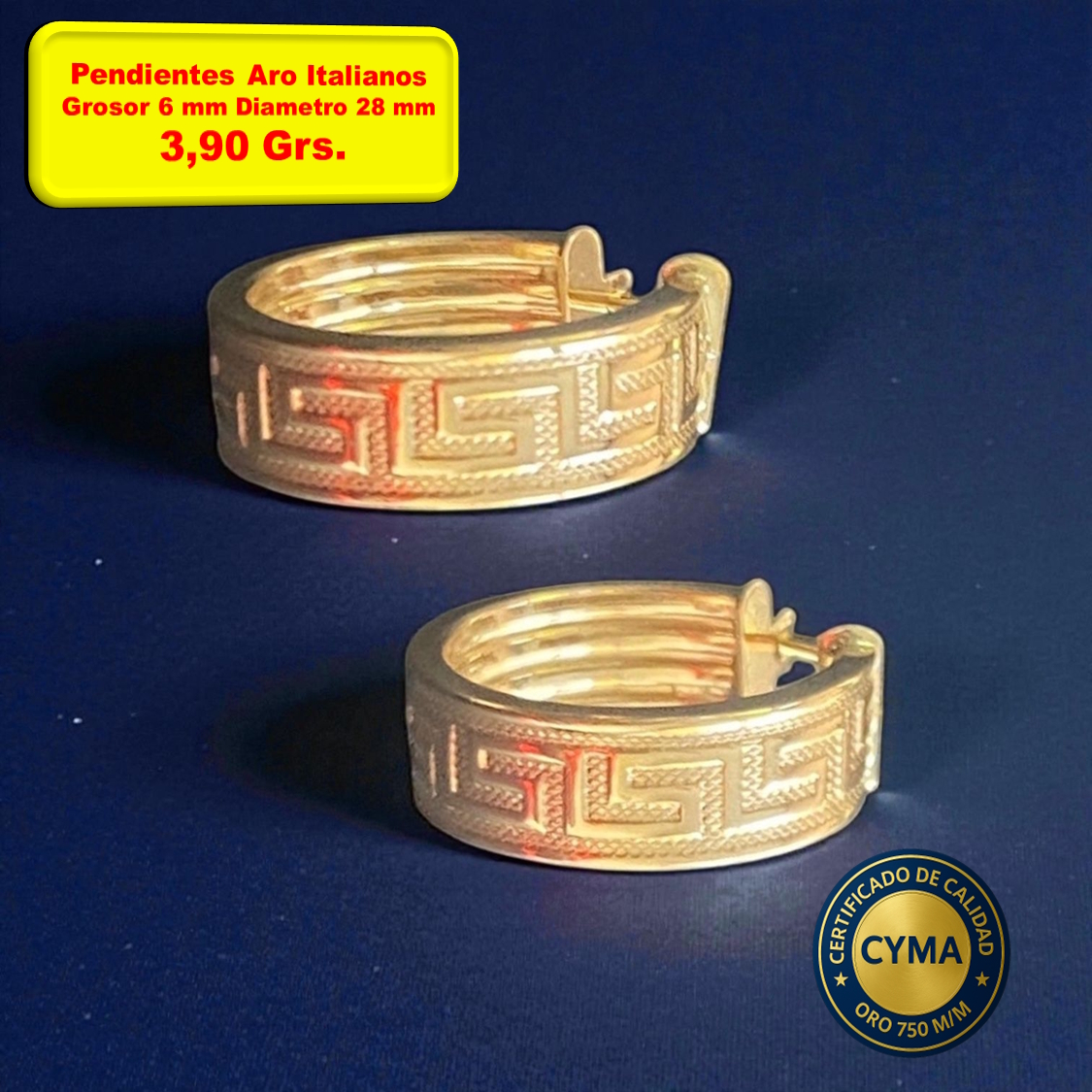 PENDIENTE ARO ITALIANO