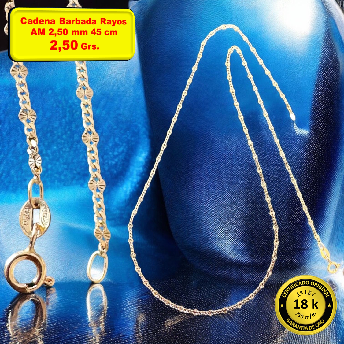 CADENA BARBADA RAYOS AM