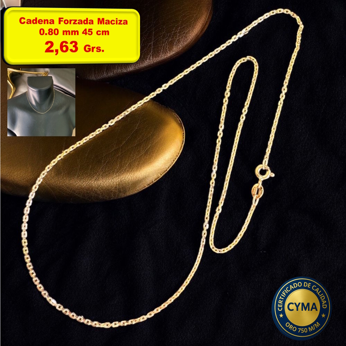 CADENA FORZADA MACIZA M3