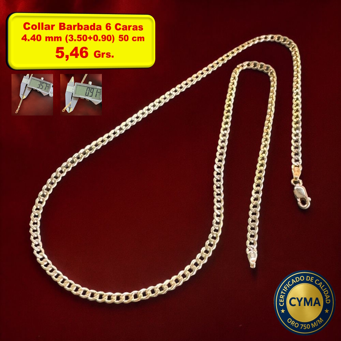 COLLAR BARBADO 6 CARAS