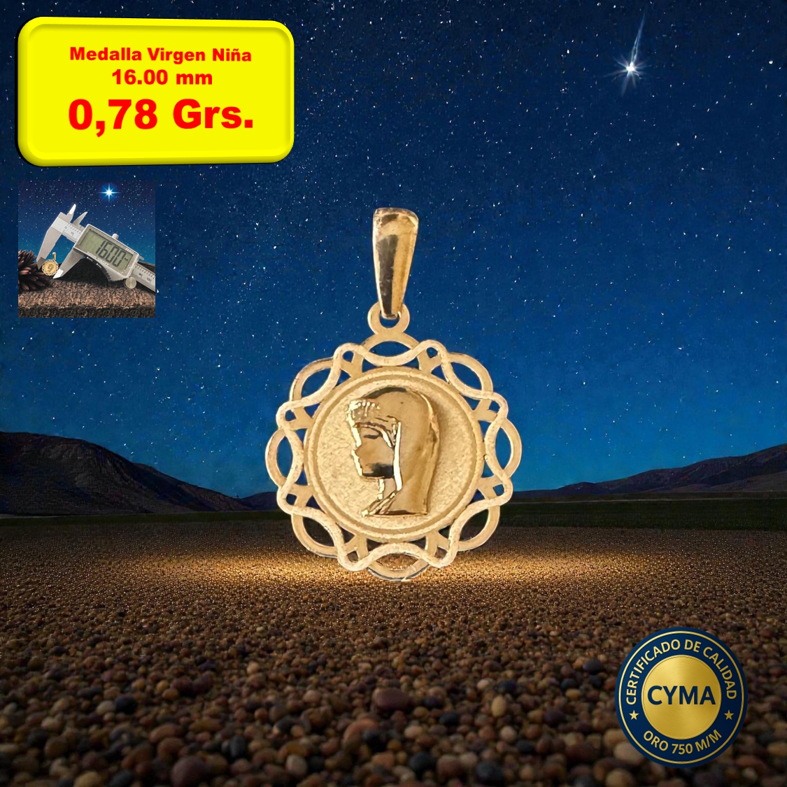 MEDALLA VIRGEN NIÑA